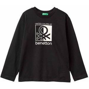 United Colors of Benetton T-shirt M/L 3atnc10qu T-shirt, zwart, 140 cm voor kinderen