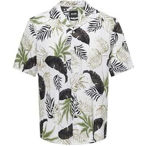 Onswayne Life AOP SS Viscose Shirt NOOS, antiek wit., S