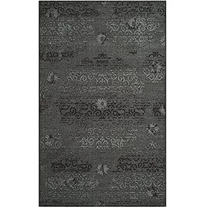 Safavieh Overdye geïnspireerd tapijt, PAL129, geweven polypropyleen, zwart/grijs, 160 x 230 cm