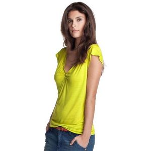 ESPRIT Dames T-Shirt, C21605, geel (Frazier Lime 323), 38