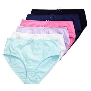 Ulla Popken Dames grote maten grote maten plus size 6 stuks, midi-slips, Morning Rise, Helder mintgroen, 42-44 Grote maten