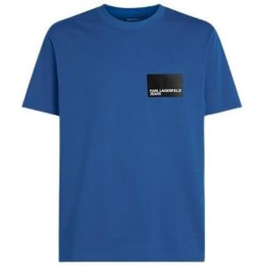 KARL LAGERFELD JEANS Regular Short Sleeve Box Logo Tee, Karl Lagerfeld Jeans blauw, L