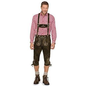 Stockerpoint heren leren broek, bruin (bison), 44