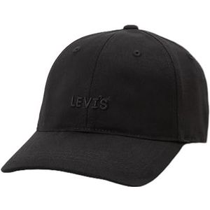 Levi's HOOFDLINE LOGO FLEXFIT GLB HOOFDLINE LOGO FLEXFIT CAP, Kleur: zwart.