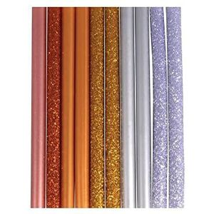 Rayher Glitter-lijmsticks voor lijmpistool, kleurrijk, 10x0,7cm, SB-Btl. 10stuks, 33496999