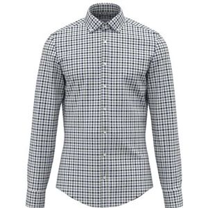 Seidensticker - Herenoverhemd - Salie - 100% Katoen - Shaped Pasvorm