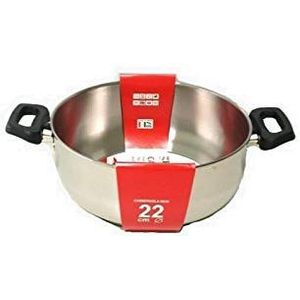 Stell Pan CASSERUOLA Promo CM.22 2_M BAK. Steel Pan-16211, zilver, 22 cm