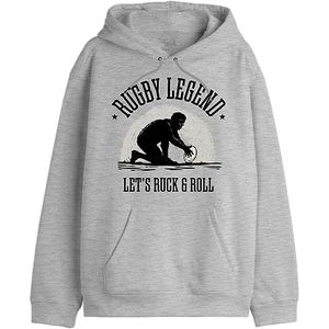 Republic Of California Rugby Legend UXREPCZSW034 Sweatshirt voor heren, grijs gemêleerd, maat XS, Grijs Melange, L/Tall