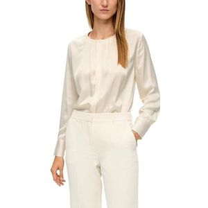 s.Oliver Sales GmbH & Co. KG/s.Oliver Damesblouse met lange mouwen en lange mouwen, wit, 46
