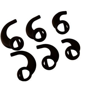 Far End Gear BudLoks Oortelefoon Sport Grips voor Apple iPod en Earpod stijl oordopjes - iPhone 3/4/5/6, Zwart