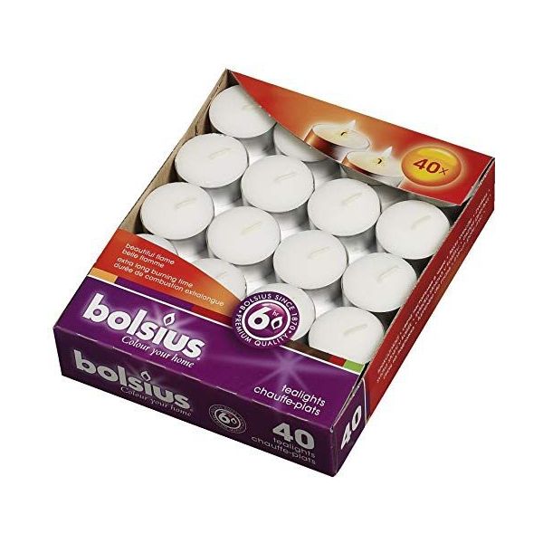 Bolsius Waxinelichtjes - 40 Stuks - Wit kopen? Vergelijk de beste prijs op  beslist.nl