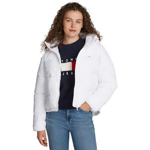 Tommy Jeans Dames TJW ASPEN PUFFER EXT DW0DW18841 Puffer Jacket, wit (wit), XXS, Wit (wit), XXS