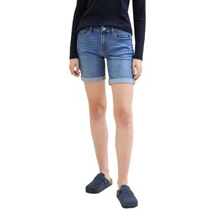 TOM TAILOR Dames bermuda jeans shorts, 10280 - Light Stone Wash Denim, 28