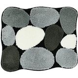 Kleine Wolke 8972926331 badmat Stone, 55 x 65 cm, zwart