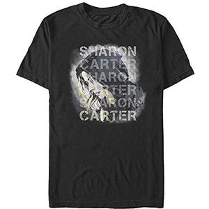 Marvel The Falcon and the Winter Soldier - Carter Overlay Unisex Crew neck T-Shirt Black M