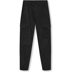 KIDS ONLY Kobmaxwell Cargo Pant PNT Noos cargobroek voor jongens, zwart, 128 cm
