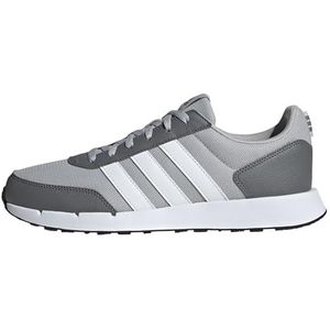 adidas Unisex Run50s sneaker, grijs, wit, grijs, verpakking van 4, 48 EU