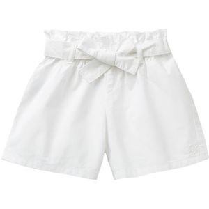 United Colors of Benetton Shorts voor meisjes en meisjes, Wit, 12 Maanden