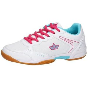 Lico Speed Indoor sportschoenen voor dames, wit/roze/turquoise, 37 EU, wit, roze, turquoise, 37 EU