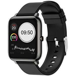 1,4 inch smartwatch, fitnesstracker voor iOS Android, met hartslag- en slaapmonitor, activiteitstracker met IP67 waterdichte smartwatch voor dames en heren, DP22 (zwart)