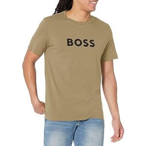 BOSS Heren Big Logo Jersey Cotton T-shirt, forelgroen, S