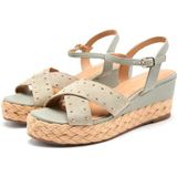 Gioseppo - Gilsum - Sandalen - Zwart - Leer - Lage Hak