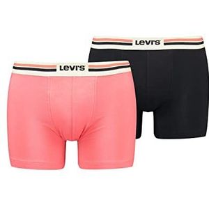 Levi's Placed Sportwear Logo Boxer voor heren, roze combo, L