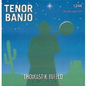 Thomastik Snaren voor Tenor Banjo Set Chrome Wond met Lus voor Schaal 580 mm/23