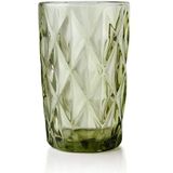 Affekdesign Longdrinkglas Getint Groen 300ml Elise Green Set van 6