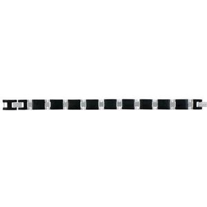 Phebus herenarmband roestvrij staal zwart 21 cm 35/0681-N