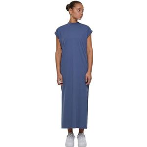 Urban Classics Ladies Long Extended Shoulder Dress, jurk voor dames, verkrijgbaar in vele verschillende kleuren, maten XS - 5XL, Vintage blauw, XL
