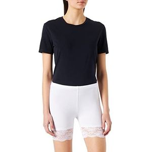 Cream Matilda Biker Shorts, Optical White, S Dames