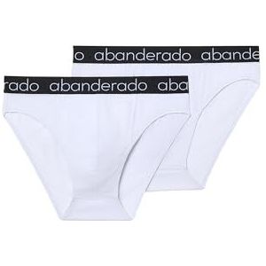 Abanderado Slip (verpakking van 2 stuks) voor heren, Wit, 52