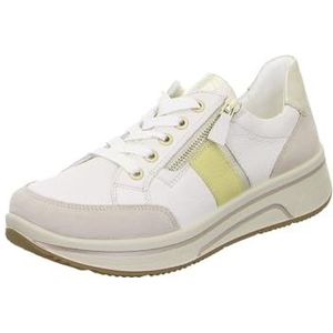ARA Sapporo Sneakers voor dames, Shell, Cream, Platinum, VANILLE, 42,5 EU Breed, Shell Cream Platina Vanille, 42.5 EU Breed
