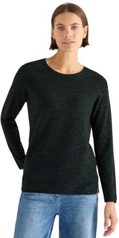 CECIL - Trui - Donkergroen - Knitwear - Lange Mouw