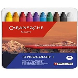 Caran d'Ache Hard krijt, diverse kleuren, 10 stuks (Pack van 1)