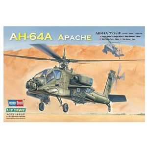 Hobbyboss 1:72 Schaal ""AH-64A Apache Attack Helicopter"" Assembly Authentieke Kit