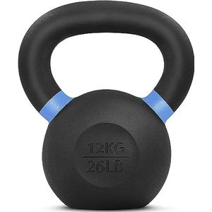 Yes4All SD7M Gepoedercoat Kettlebell Gewicht, 12 kg, Blauw