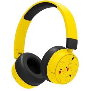 OTL Technologies Pokemon Pikachu Kinderhoofdtelefoon zonder kabel met volumeregeling en audio-sharing-kabel