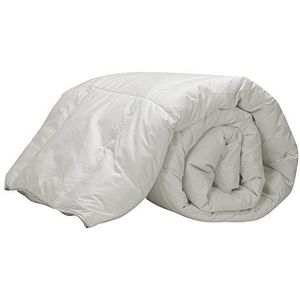 Pikolin Home, dekbedovertrek 92% Ganzendons Vuldekbed/Dekbedovertrek 100% Katoen Percale, 250g/m2, wit, Lit 100-155 x 220 cm