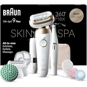 Braun - FaceSpa - Ontharingsapparaat - Wit - Inclusief Mini Rasoir en Exfoliatieborstel