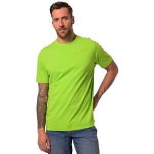 JP 1880 Heren grote maten grote maten Menswear L-8XL T-shirt, basic, ronde hals, gekamd katoen, tot 8XL 702558, lichtgroen, 3XL