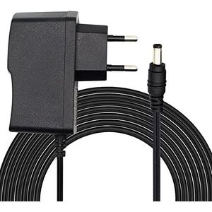 LEYF Universele voeding 9 V DC 1 A, AC 100-240 V 50/60Hz, adapter, stekkervoeding, netadapter/110 cm kabellengte (5,5-2,1 mm jackplug), compatibel met tv-box, modem, ledstrips, router, camera