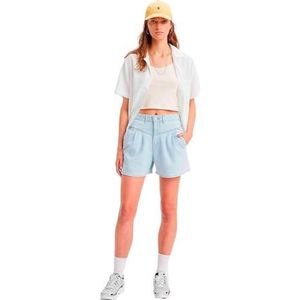 Levi's Featherweight MOM Short MED Indigo - Worn IN, zwembad party, 23