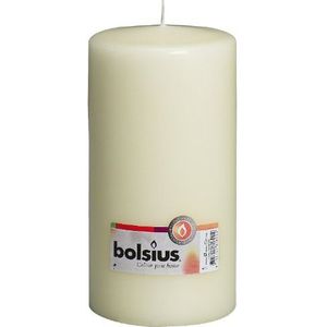 BOLSIUS - Pillar Kaarsen - Ivoor - 20 cm - Brandtijd 120 Uur - Pack van 8