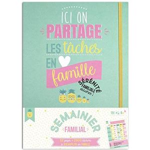 Toga Happy Days Stationery Kit - Wekelijks Familiedagboek, Papier, Muntgroen, Niet van toepassing