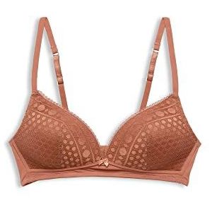 ESPRIT Modern Lace Rcswirl.Pad gevoerde beha, bruin (cinnamon), 70C