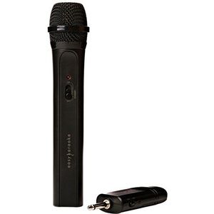 Easy Karaoke EKS-717B draadloze microfoon om te zingen - VHF draadloze handheld dynamische microfoon, 20 m dekking, voor karaoke, spraak, (PA) openbare adressystemen, bruiloft en buitenactiviteiten -