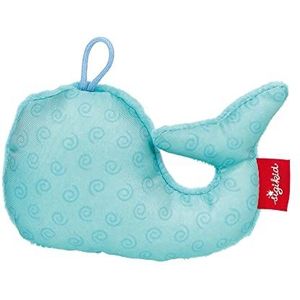 SIGIKID Greifling walvis, RedStars babyspeelgoed met rammelaar: grijpen, ontdekken, spelen, voor baby's vanaf de geboorte, art.nr. 42894, blauw 11 cm