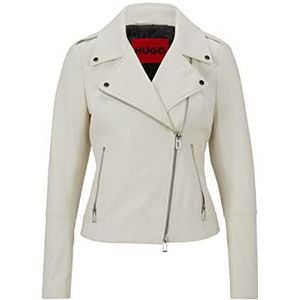 HUGO Leren jas voor dames, Open White110, S